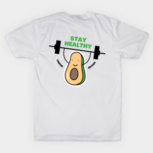 Avocado gym limited edition (STAY HEALTHY) T-Shirt